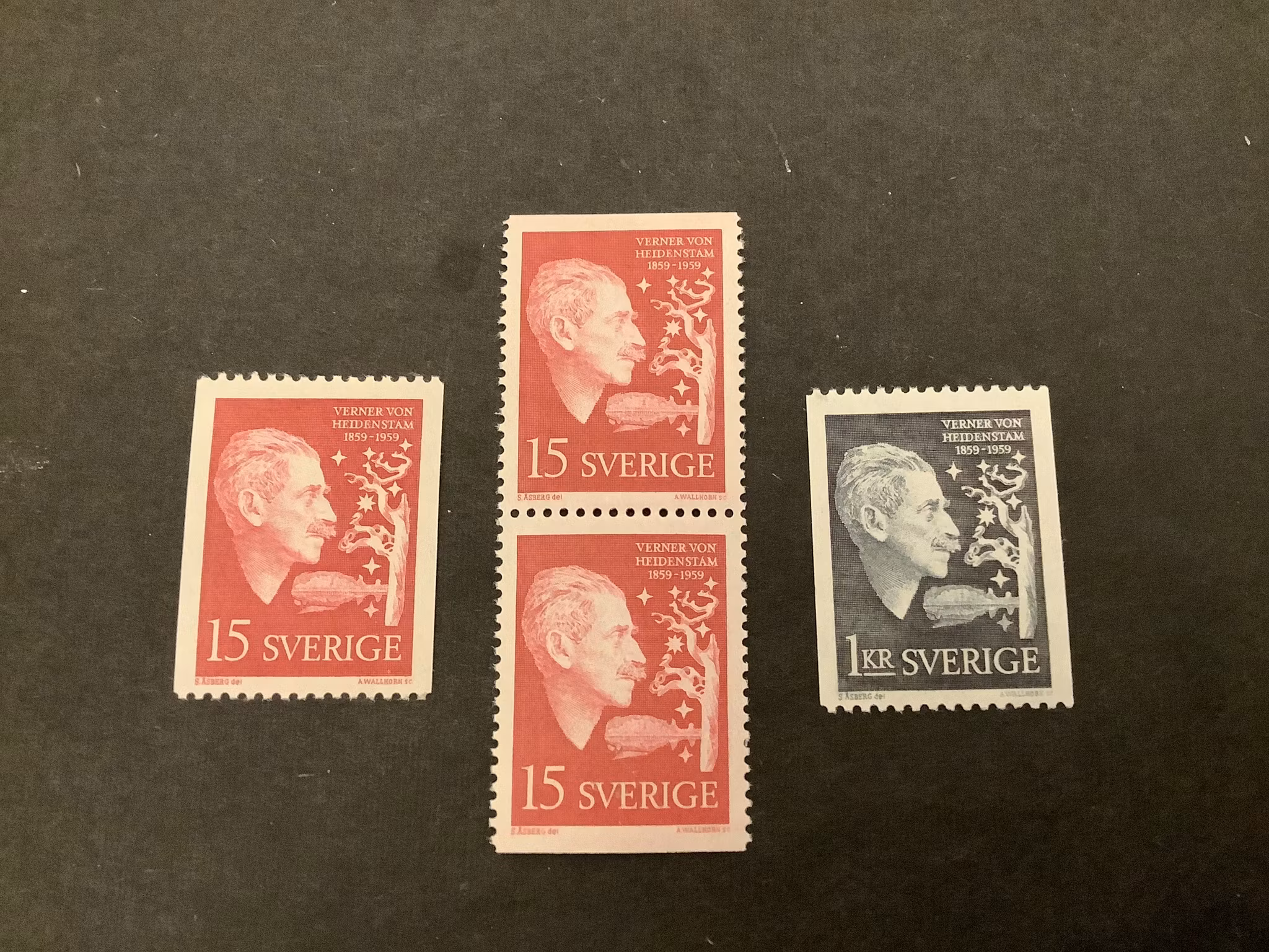 Heidenstam facit nr 503-504 postfrisk serie