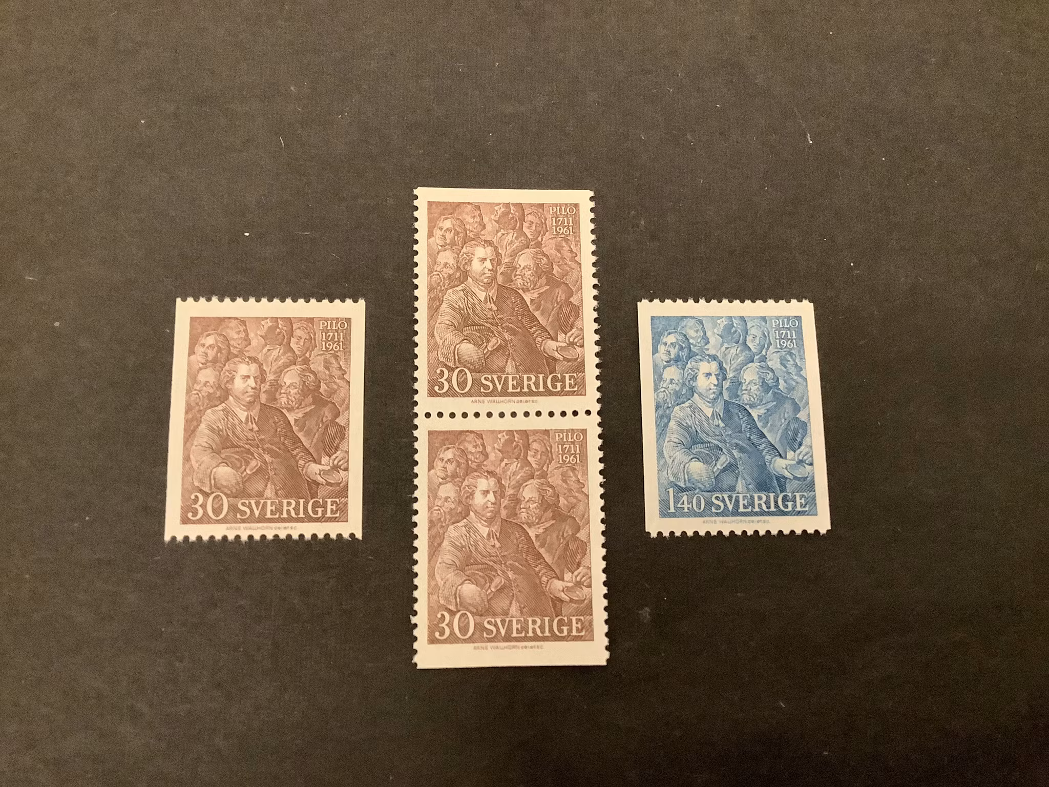 Pilo facit nr 522-523 postfrisk serie
