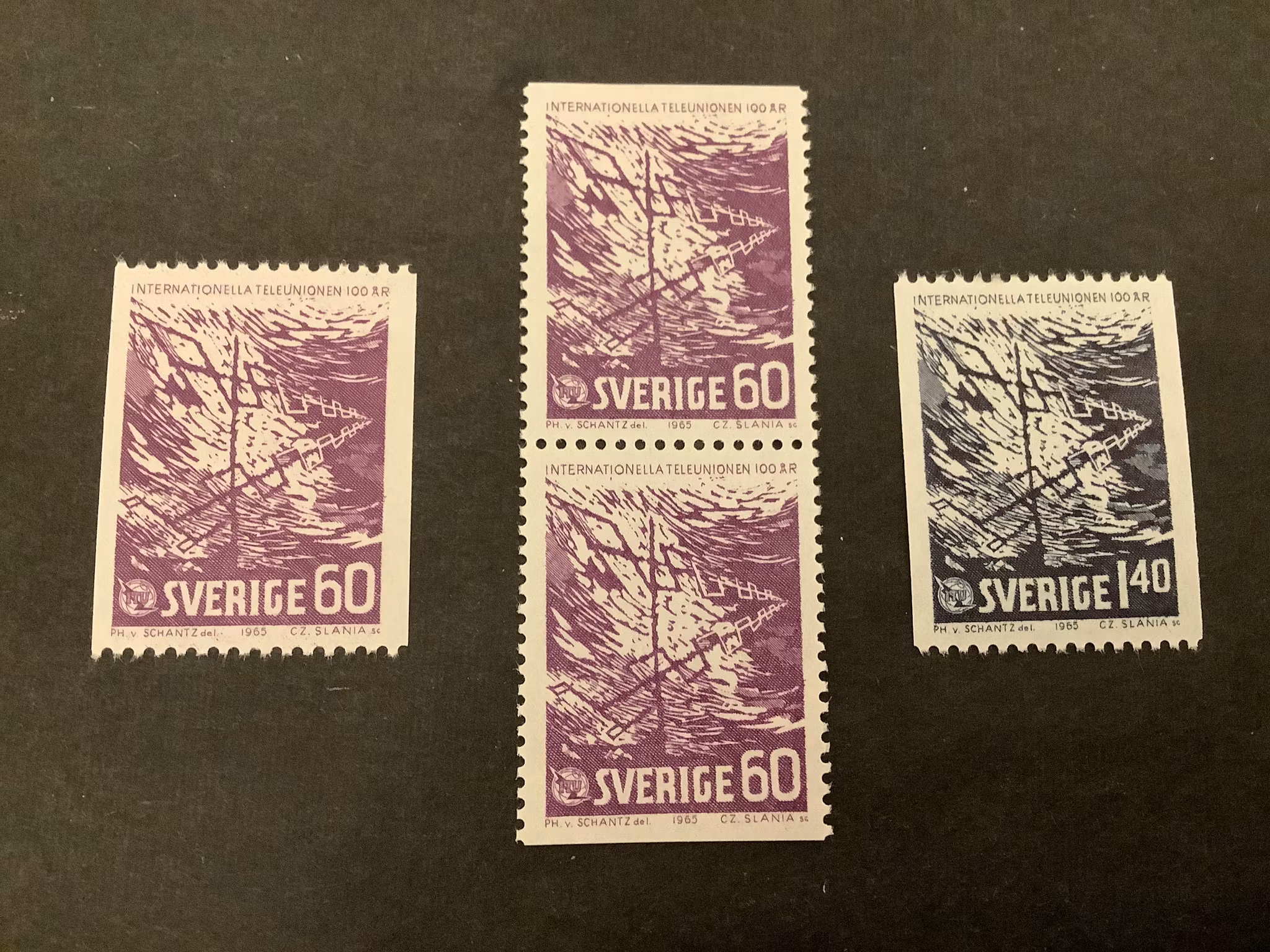 Teleunionen facit nr 564-565 postfrisk serie