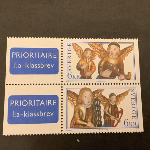 Utrikes julpost 1997 facit nr 2047+2048 i postfriska par