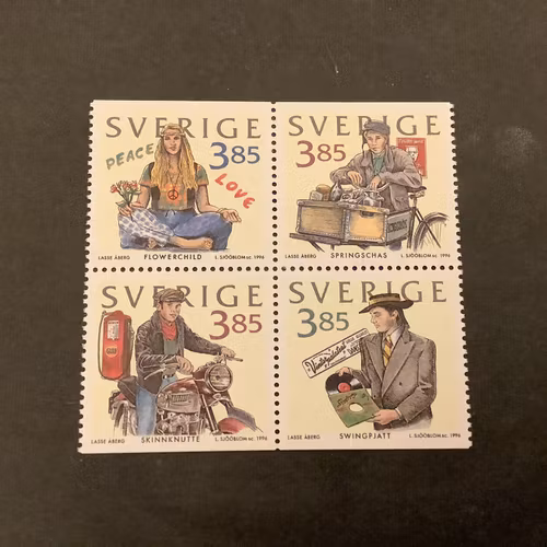 Fyra Decenier facit nr 1981-1984 postfriskt block