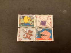 Hälsningsfrimärken IV facit nr 1912-1915 postfriskt 4-block