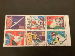 Sportmästerskap facit nr 1778-1783 postfriskt block