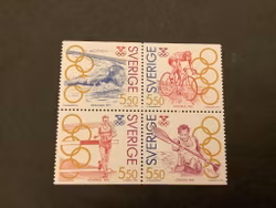 Olympiskt guld III facit nr 1738-1741 postfriskt block