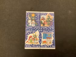 Inrikes julpost 1991 facit nr 1712-1715 postfriskt block