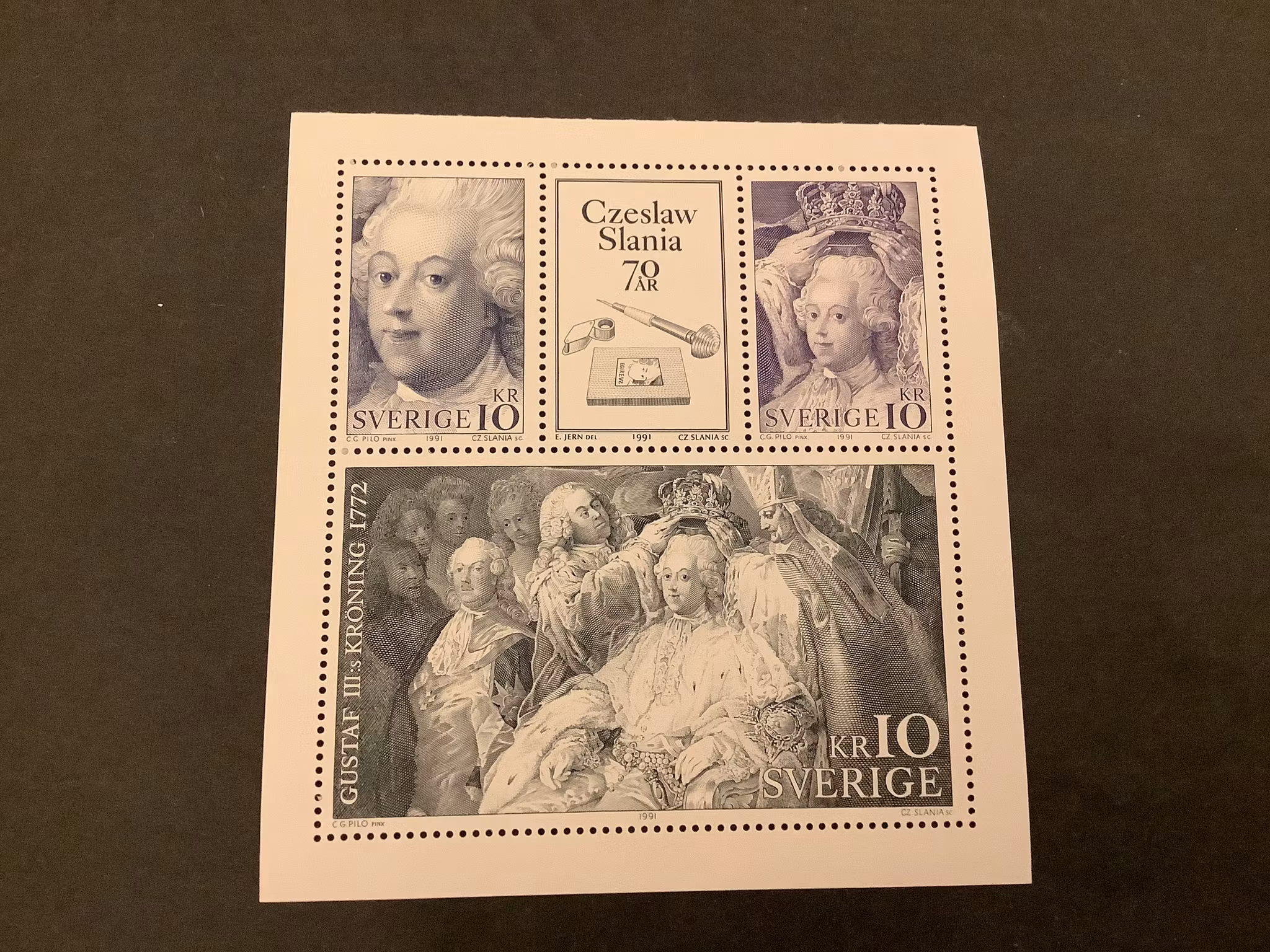 Czeslaw Slania facit nr 1705-1707 postfriskt block