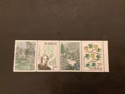 Botaniska trädgårdar facit nr 1470-1473 i postfriskt block