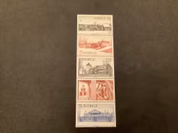 Byggnadsvårdsåret 1975 facit nr 925-929 i postfriskt block