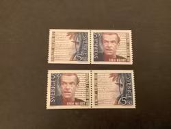 Nobelpristagare litteratur 1992 facit nr 1770 SX 1 och SX 2 postfriska par