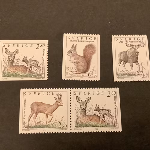 Vilda djur 1 facit nr 1717-1720 postfrisk serie