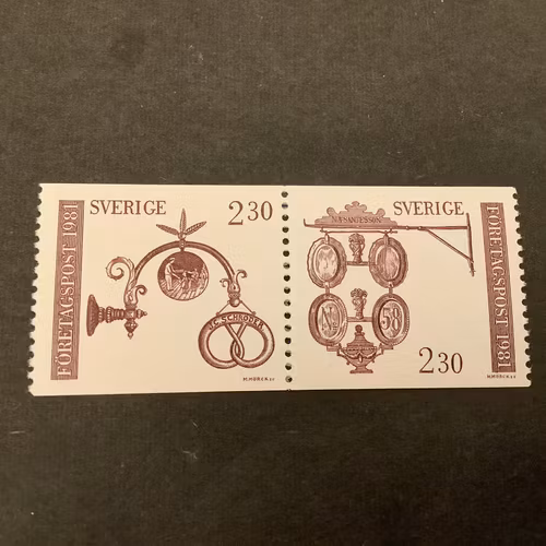 Företagspost 1981 facit nr 1184 SX 1 postfriskt par