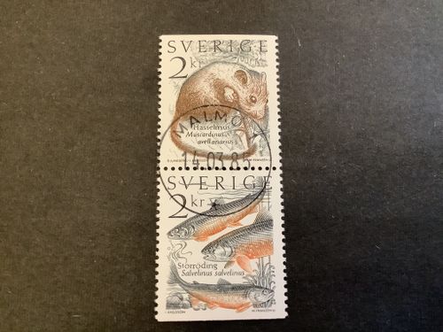 Levande natur facit nr 1340 SX lyxstämplat par MALMÖ 1