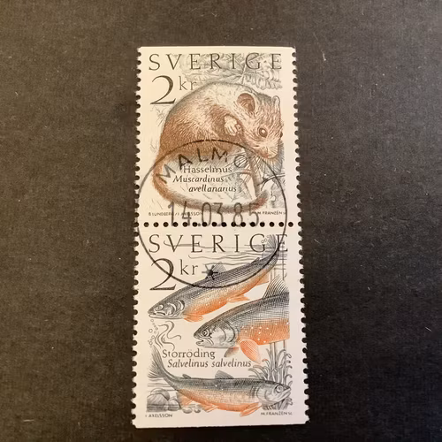 Levande natur facit nr 1340 SX lyxstämplat par MALMÖ 1