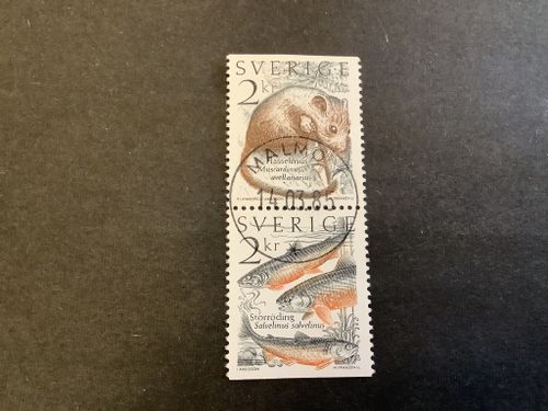 Levande natur facit nr 1340 SX lyxstämplat par MALMÖ 1