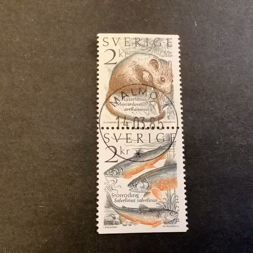 Levande natur facit nr 1340 SX lyxstämplat par MALMÖ 1