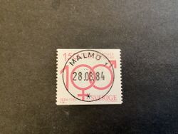 Fredrika Bremerförbundet 100 år facit nr 1309 lyxstämplat MALMÖ 1