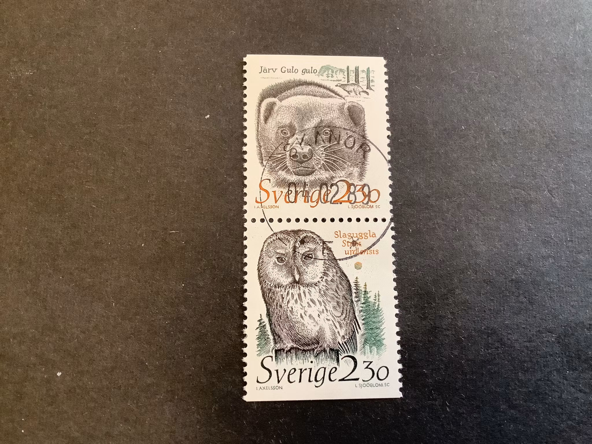 Djur i hotad miljö facit nr 1542 SX lyxstämplat par SKANÖR
