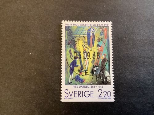 Svenska konstnärer i Paris facit nr 1515 lyxstämplat SKANÖR
