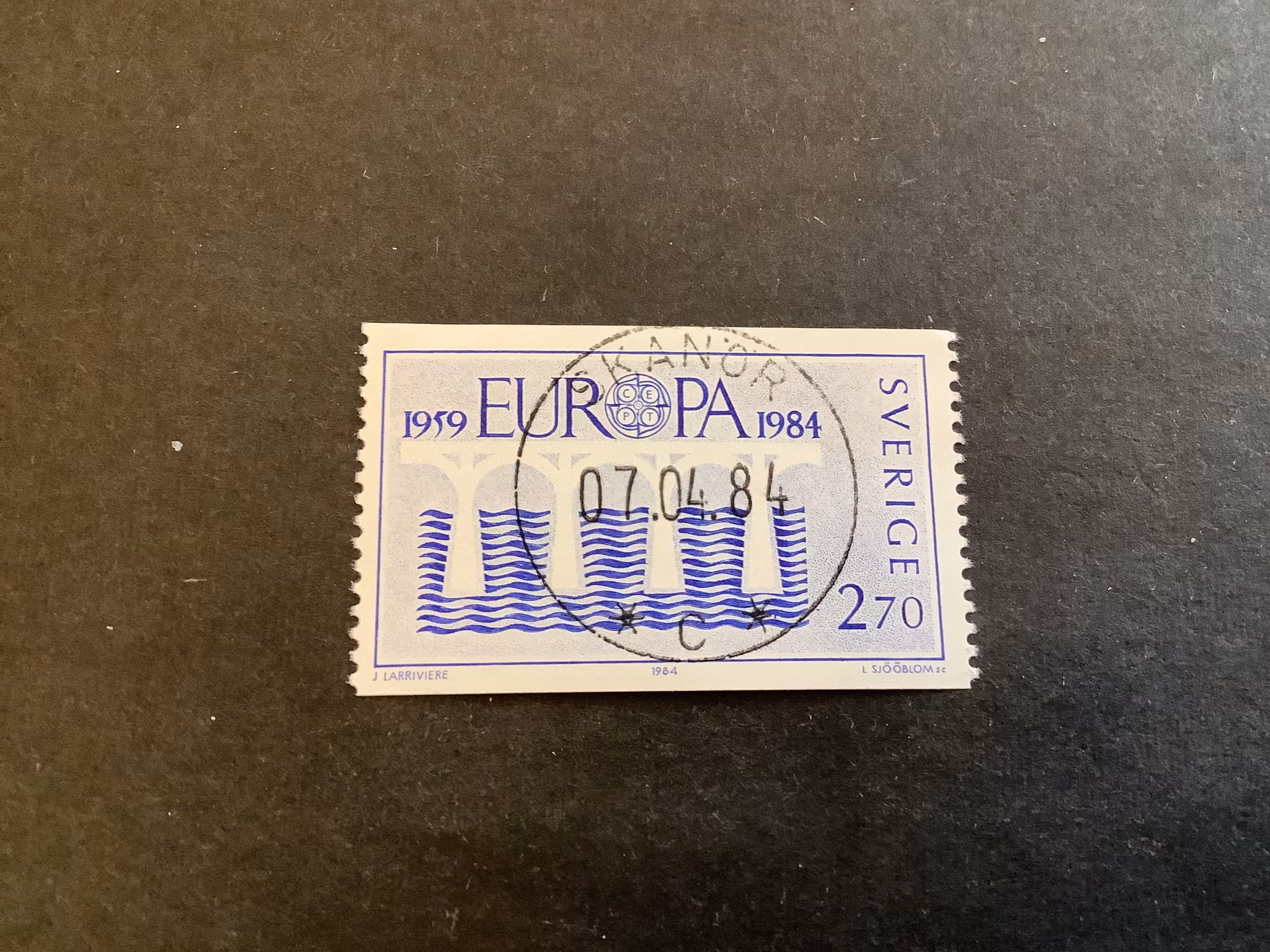 Europa XIII facit nr 1288 lyxstämplat SKANÖR