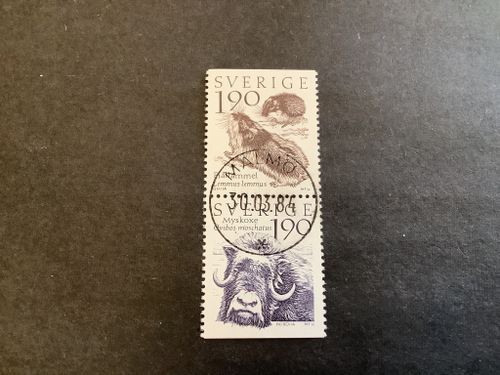 Fjällvärld facit nr 1292 SX lyxstämplat par MALMÖ 1
