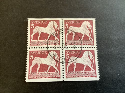 Forntida konst facit nr 816 BB i lyxstämplat 4-block MALMÖ