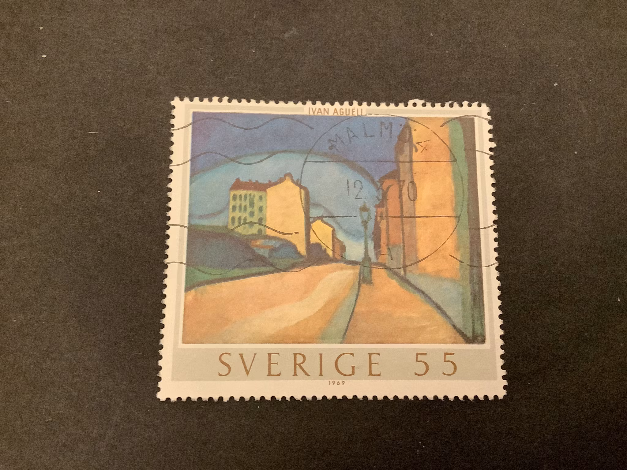Ivan Augeli facit nr 658 praktstämplat MALMÖ 4