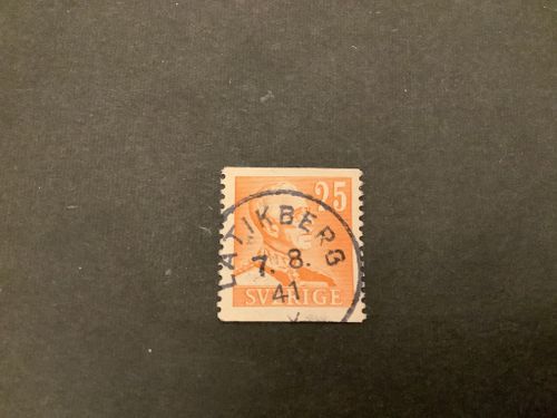 Gustaf V profil höger facit nr 277 praktstämplat LATIKBERG