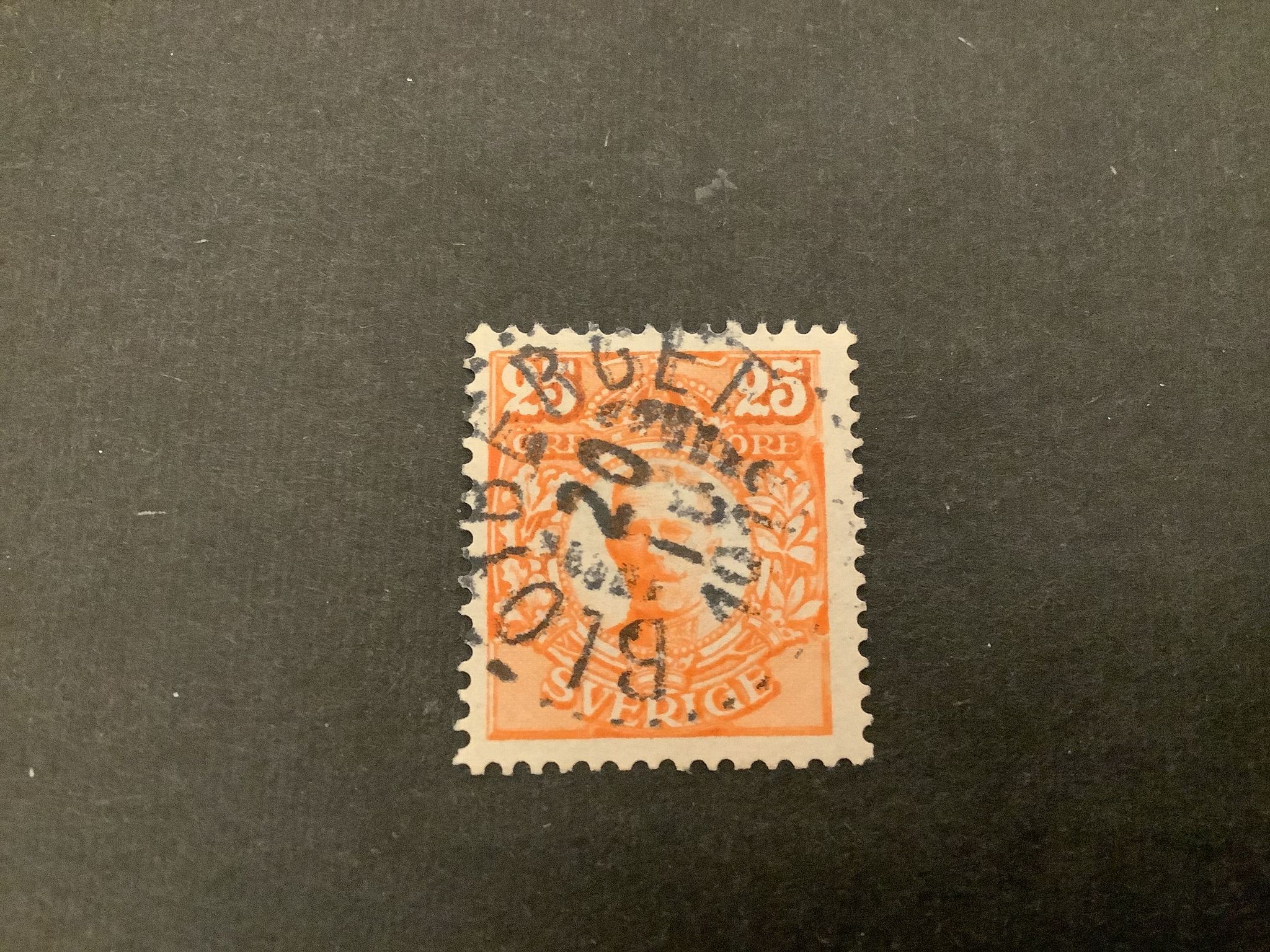 Gustaf V i medaljong facit nr 86 praktstämplat BLÖTBERGET