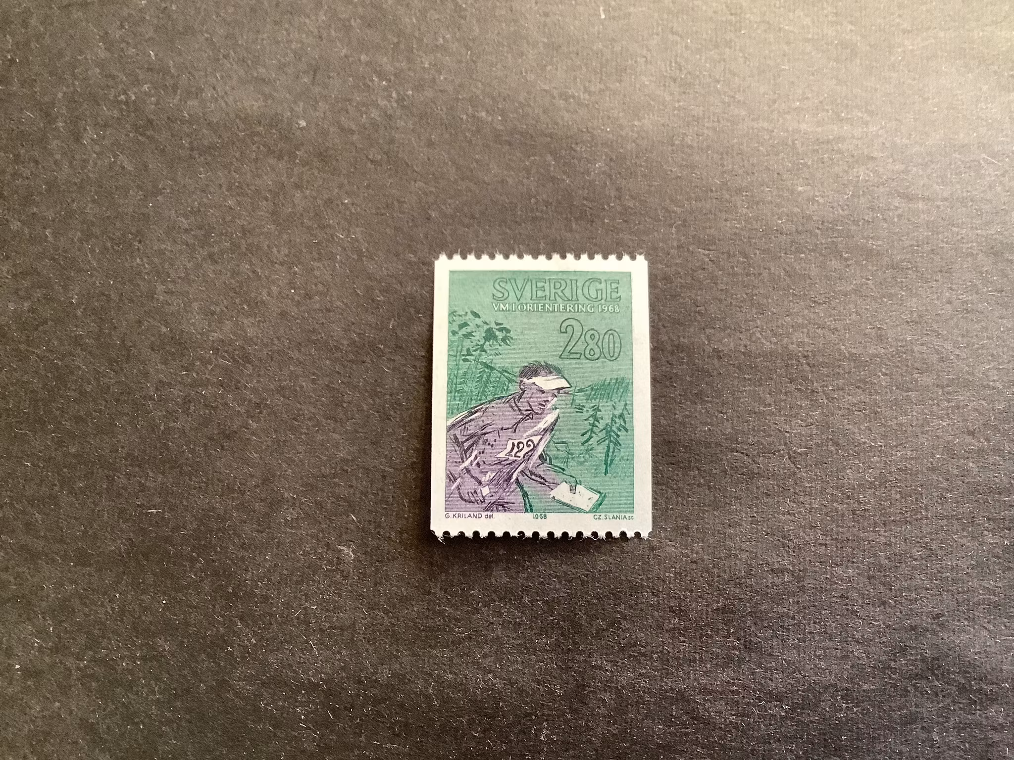 VM i orientering facit nr 638 postfriskt märke