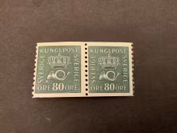 Postemblem facit nr 165 postfriska märken med plåtskarvstecken