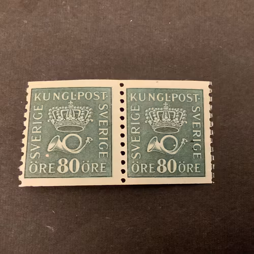 Postemblem facit nr 165 postfriska märken med plåtskarvstecken