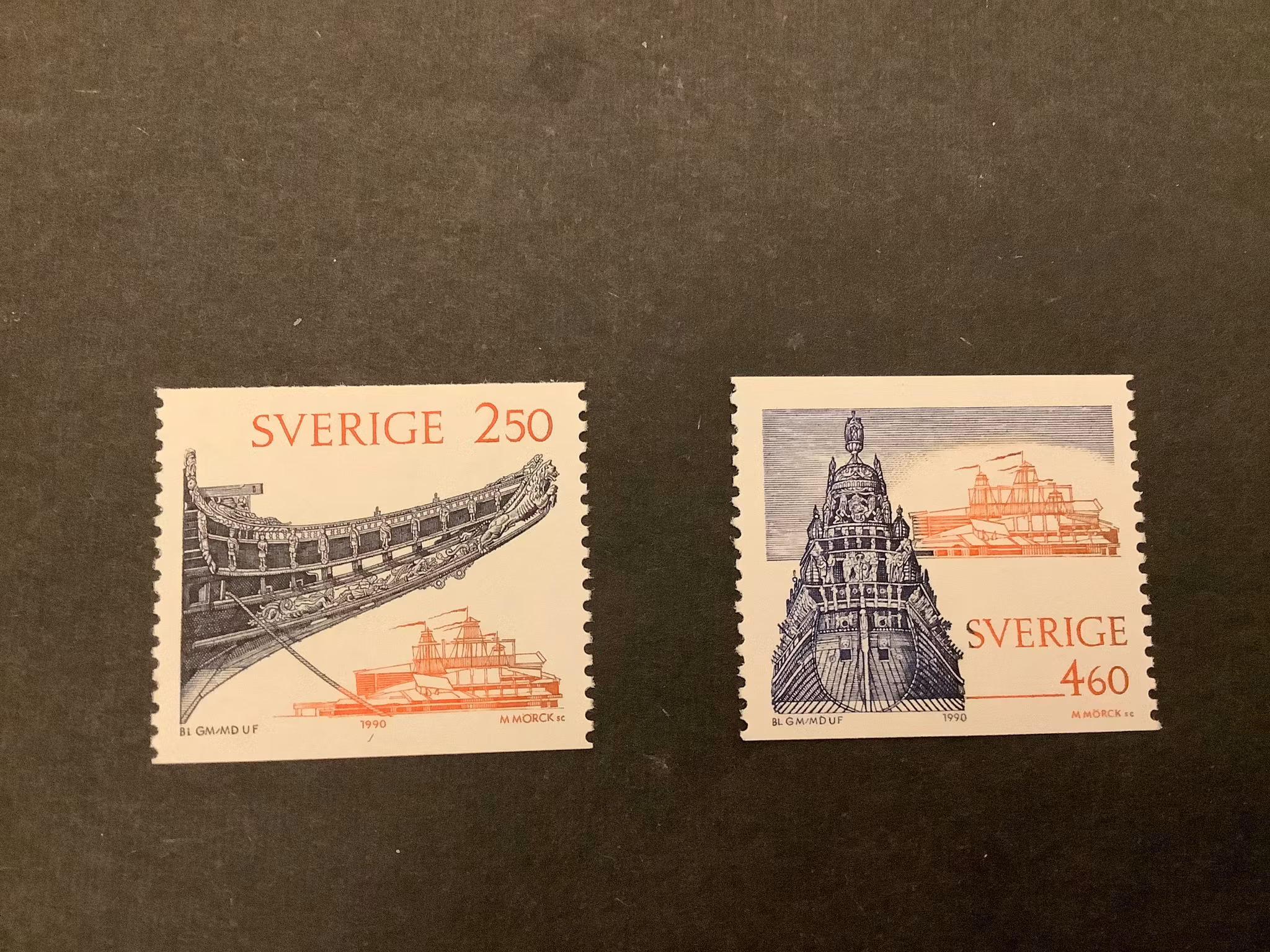 Nya Wasamuseet facit nr 1624-1625 postfriska märken