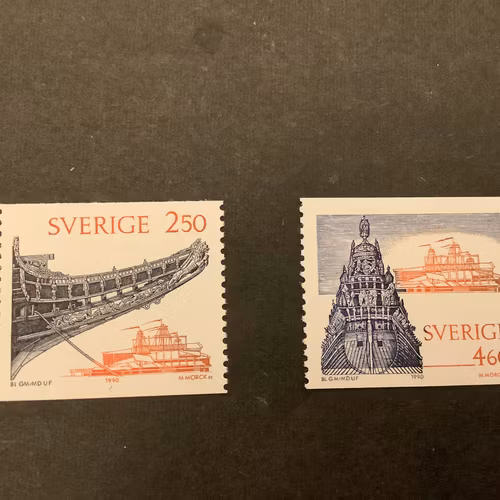 Nya Wasamuseet facit nr 1624-1625 postfriska märken