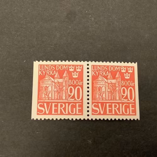 Lunds domkyrka 800 år facit nr 366 BB postfriskt par