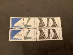 Tjörnbroarna facit nr 663-665 stämplat block