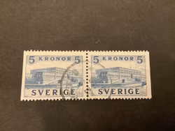 Stockholm slott stämplat par facit nr 332 BB