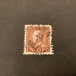 Gustaf V profil vänster facit nr 178 C praktstämplat ÅNN