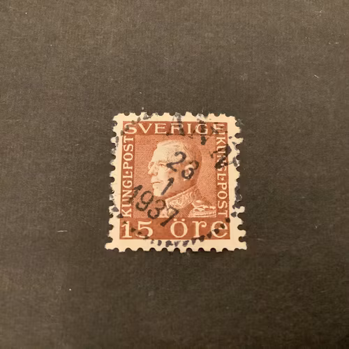 Gustaf V profil vänster facit nr 178 C praktstämplat ÅNN