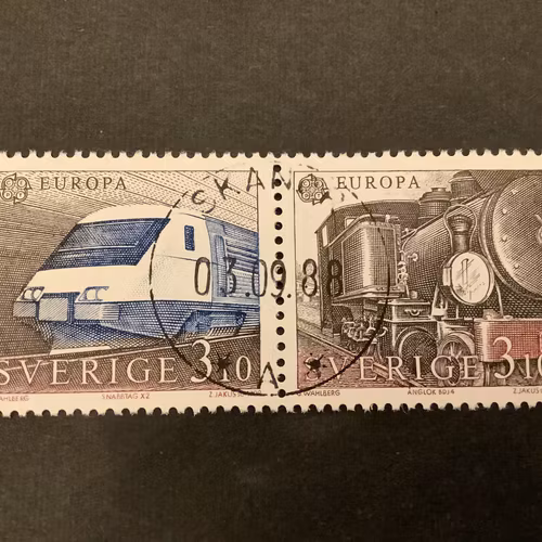 Europa XVII facit nr 1520 SX lyxstämplat par SKANÖR