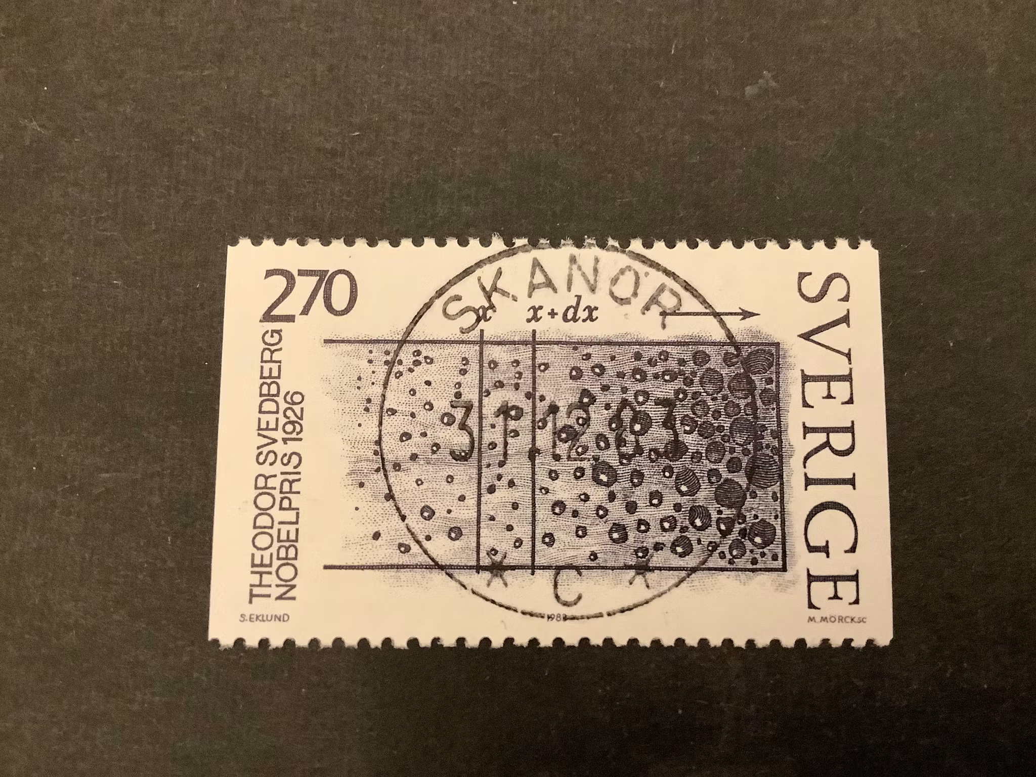 Nobelpristagare i kemi facit nr 1282 lyxstämplat SKANÖR