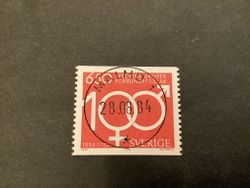 Fredrika Bremerförbundet 100 år facit nr 1310 lyxstämplat MALMÖ 1