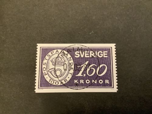 Postsparandet 100 år facit nr 1285 lyxstämplat MALMÖ 1