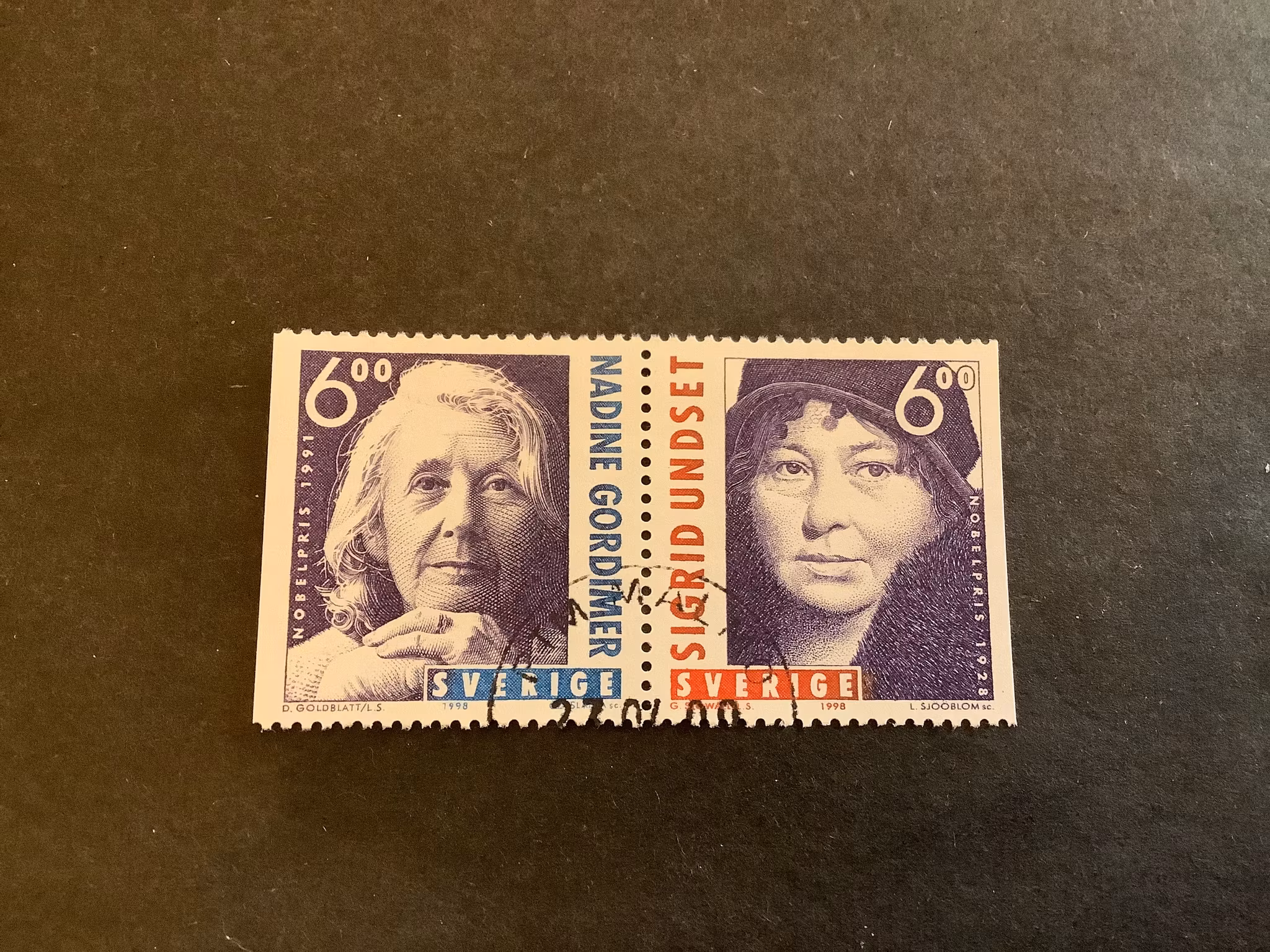 Nobelpris litteratur 1998 facit nr 2099 SX stämplat par
