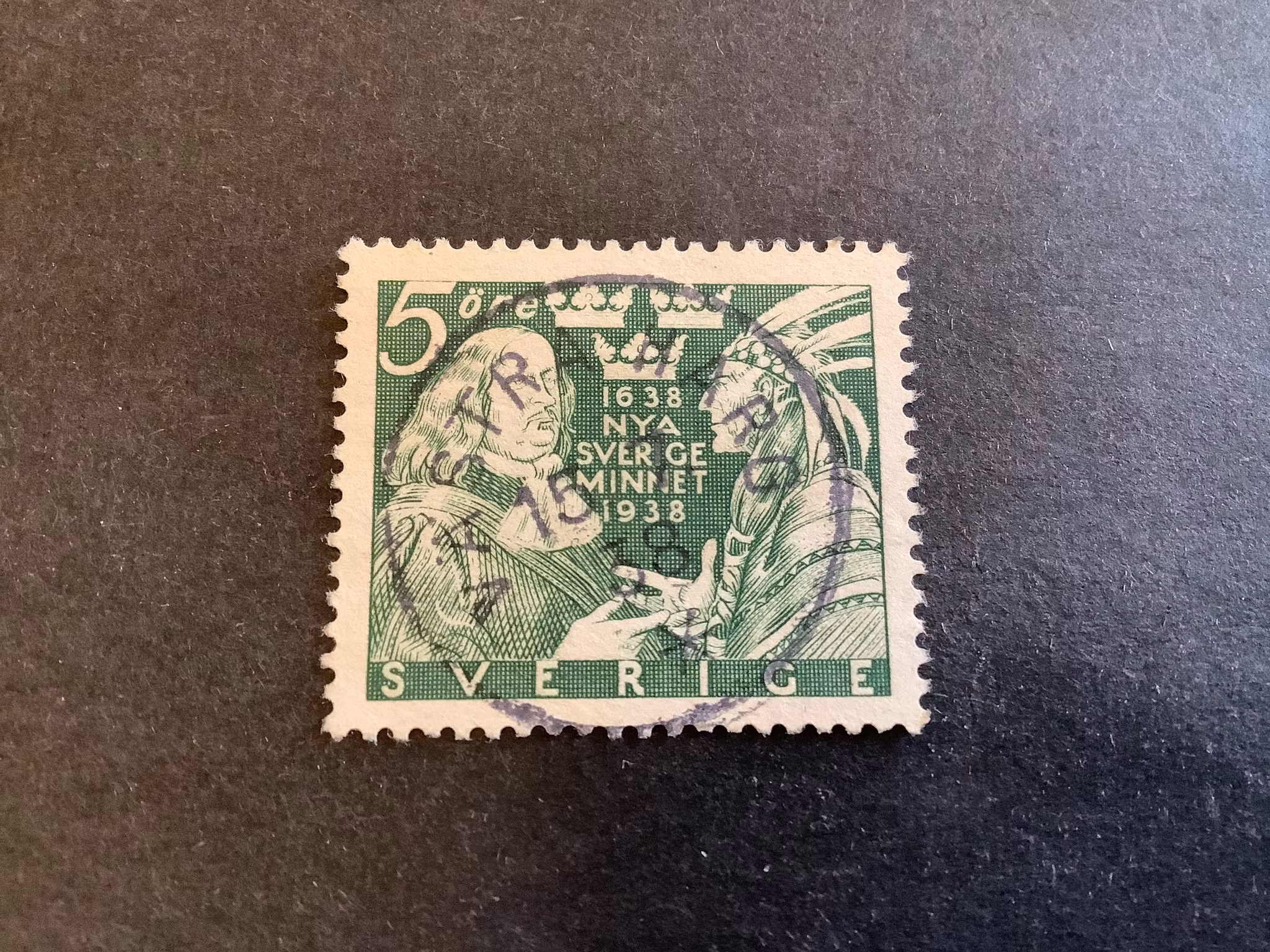 Nya Sverigeminnet facit nr 261 C praktstämplat VÄSTRA HARG