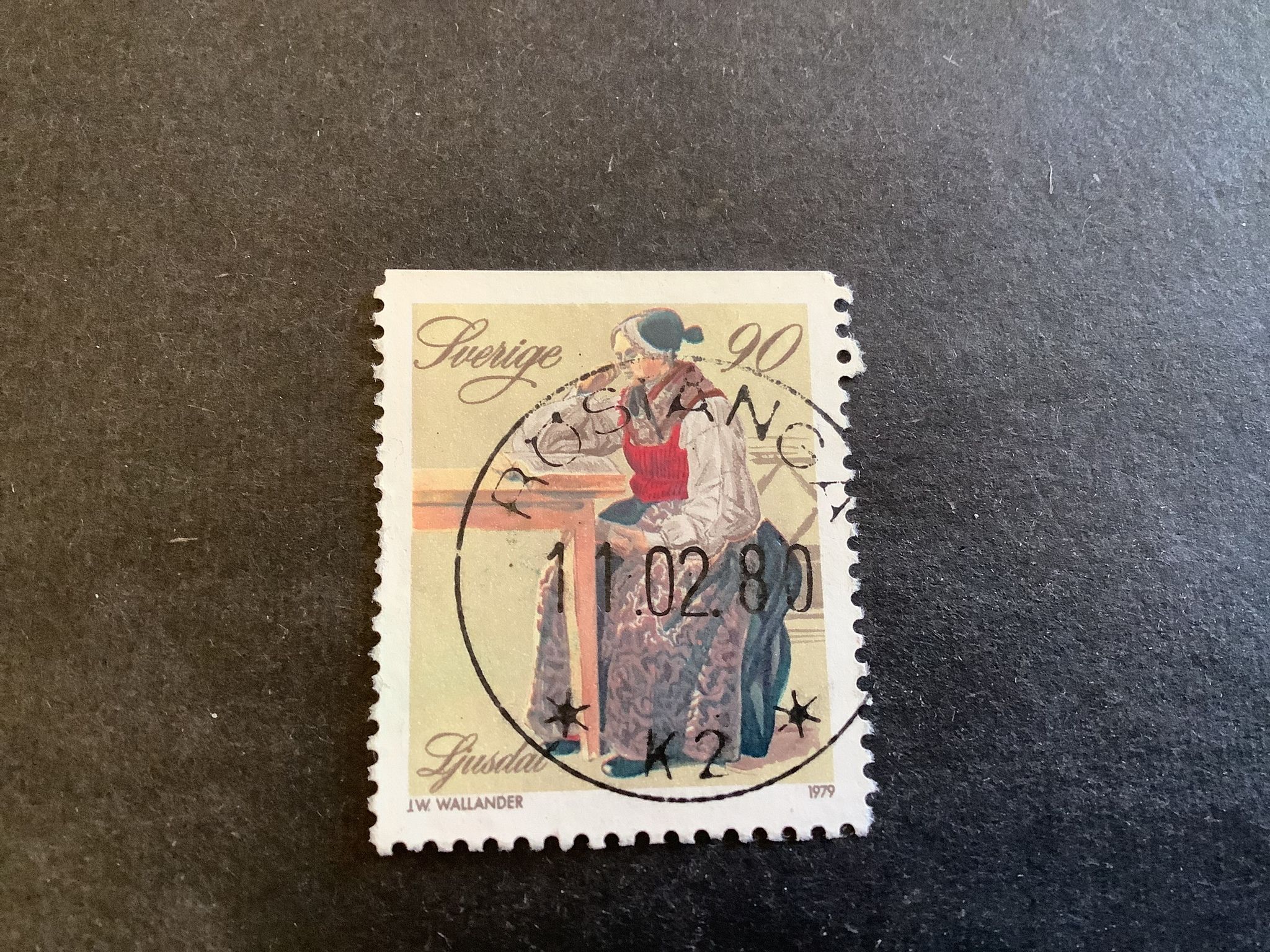 Folkdräkter facit nr 1105 praktstämplat RÖSTÅNGA