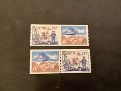 Sjömätning 350 år facit nr 1810-1811 postfriska par