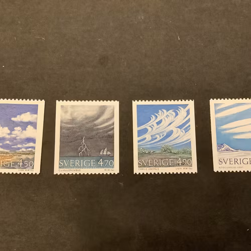 Moln och väder facit nr 1650-1653 postfrisk serie