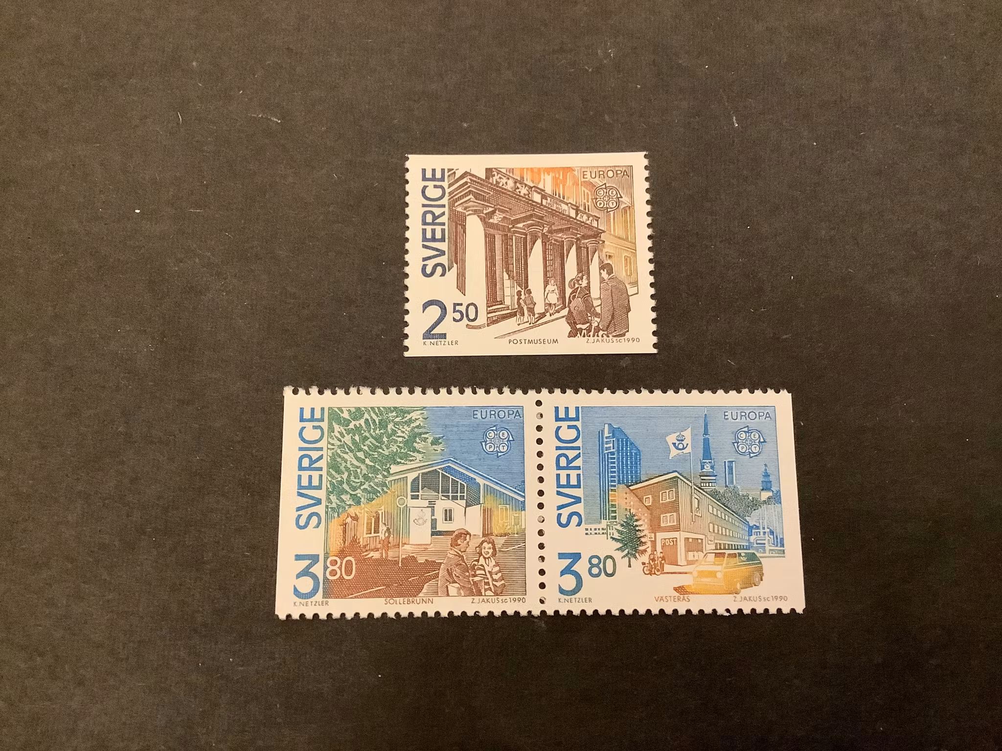 Europa XIX facit nr 1606 och 1608 SX postfriska märken