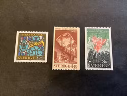 Jubileer 1988 facit nr 1509-1511 postfrisk serie
