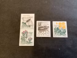 Äng och hage facit nr 1441 SX, 1442 och 1443 postfriska märken